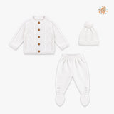 CONJUNTO ROMBO TEJIDO BLANCO
