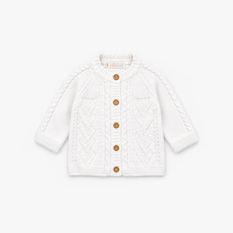 CONJUNTO TEJIDO CORAZON BLANCO