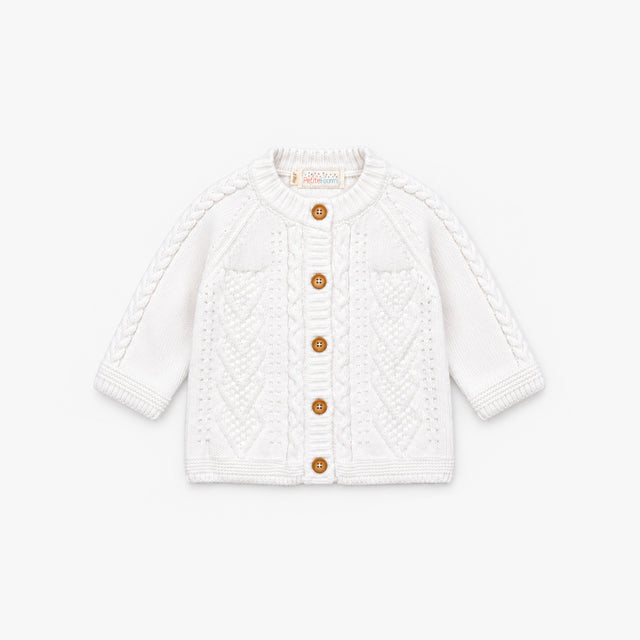 CONJUNTO TEJIDO CORAZON BLANCO