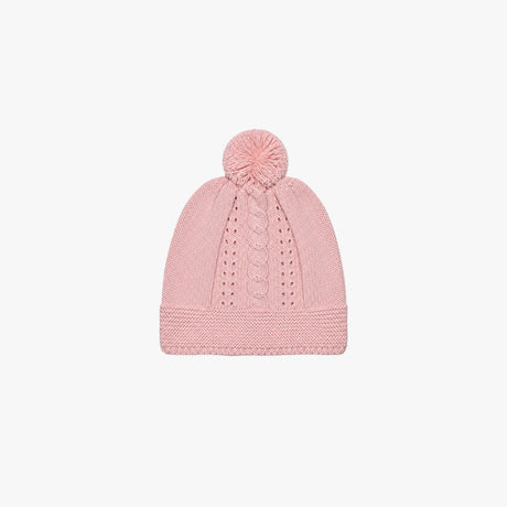 CONJUNTO TEJIDO CORAZON PALO ROSA