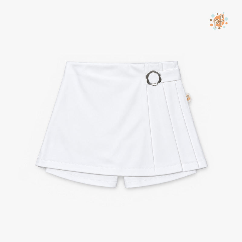 FALDA SHORT CORAZON CREMA