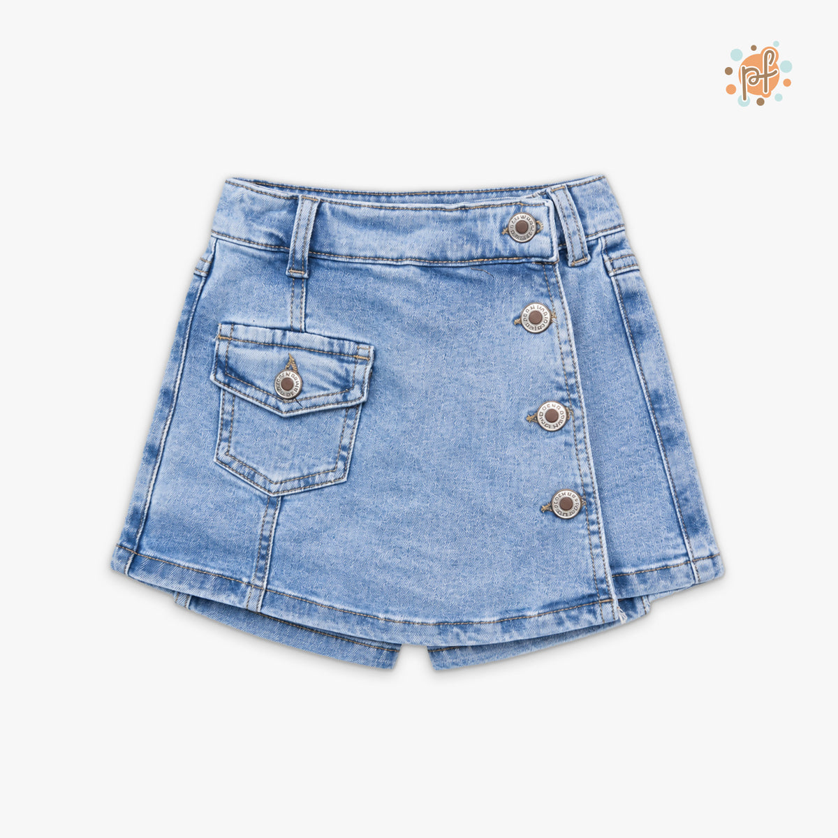 FALDA SHORT DENIM NATY AZUL