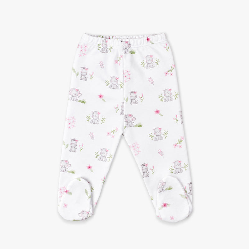PANTALON con pie JUNGLE ROSE