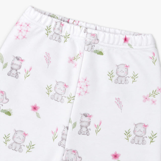 PANTALON con pie JUNGLE ROSE