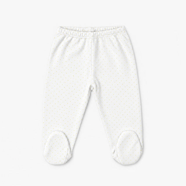 PANTALON con pie PUNTOS AMARILLO