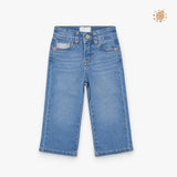 PANTALON CULOTTE DENIM STRECH YARIZA CELESTE