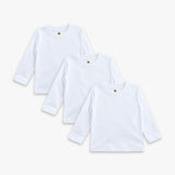 POLO ML SET X 3 BLANCO
