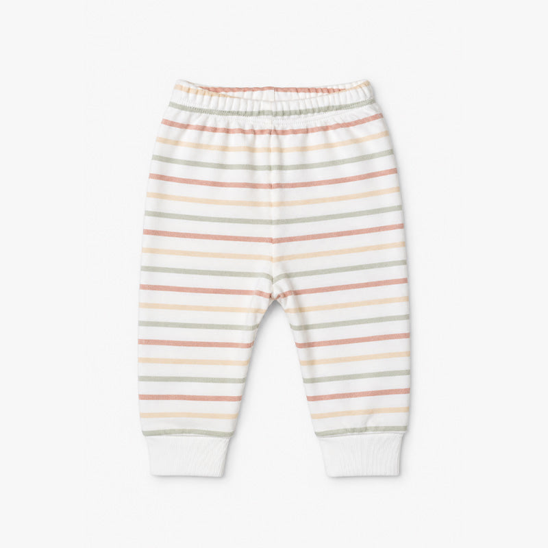 SET X2 PANTALONES con pie RAYAS TRANSPORTE