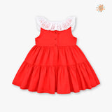 VESTIDO MANGA CERO BRISA ROJO