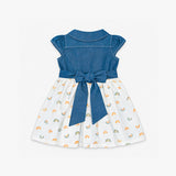 VESTIDO MC EDITH AZUL/ CRUDO