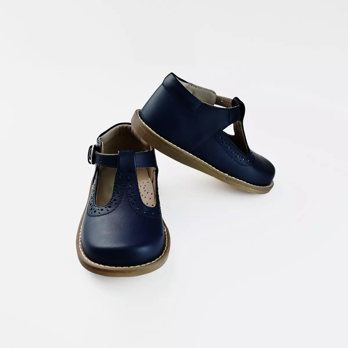 Calzado 100% cuero Zapato Niña Azul 2364 - Hormiguita bebé