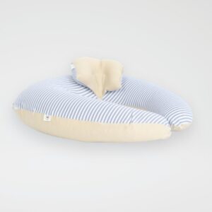 Cojin de lactancia - Beige Rayas Plomas