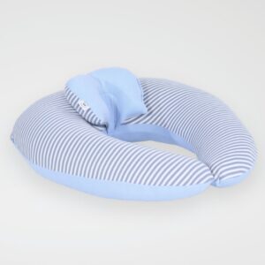 Cojin de lactancia – Celeste Rayas Plomas