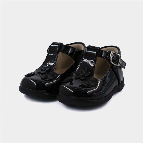 Zapato Pibe Negro Charol 5034 - Image 2