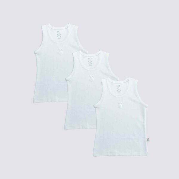 Set 3 piezas Algodón Niña Bvd Blanco