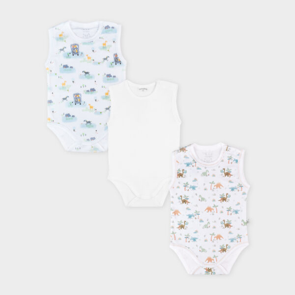 Set 3 Bodys BVD Algodón Niño