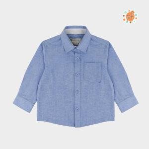 PF Camisa Manga Larga Celeste Oxford