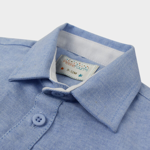 PF Camisa Manga Larga Oxford Celeste - Image 2