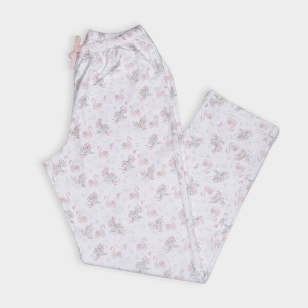 Pijama Algodón Pantalón + Polo MC Melón Cisne Mamá - Image 3