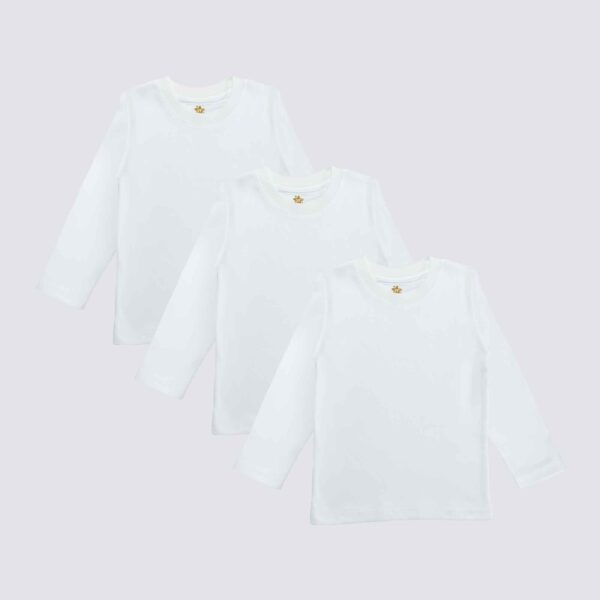 Set 3 piezas Algodón ML Unisex Blanco