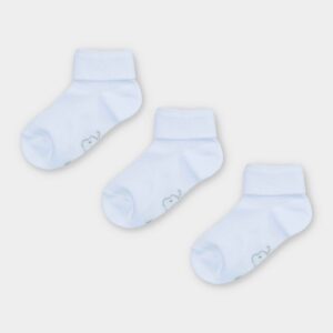 Media Algodón Pack X3 Blanco
