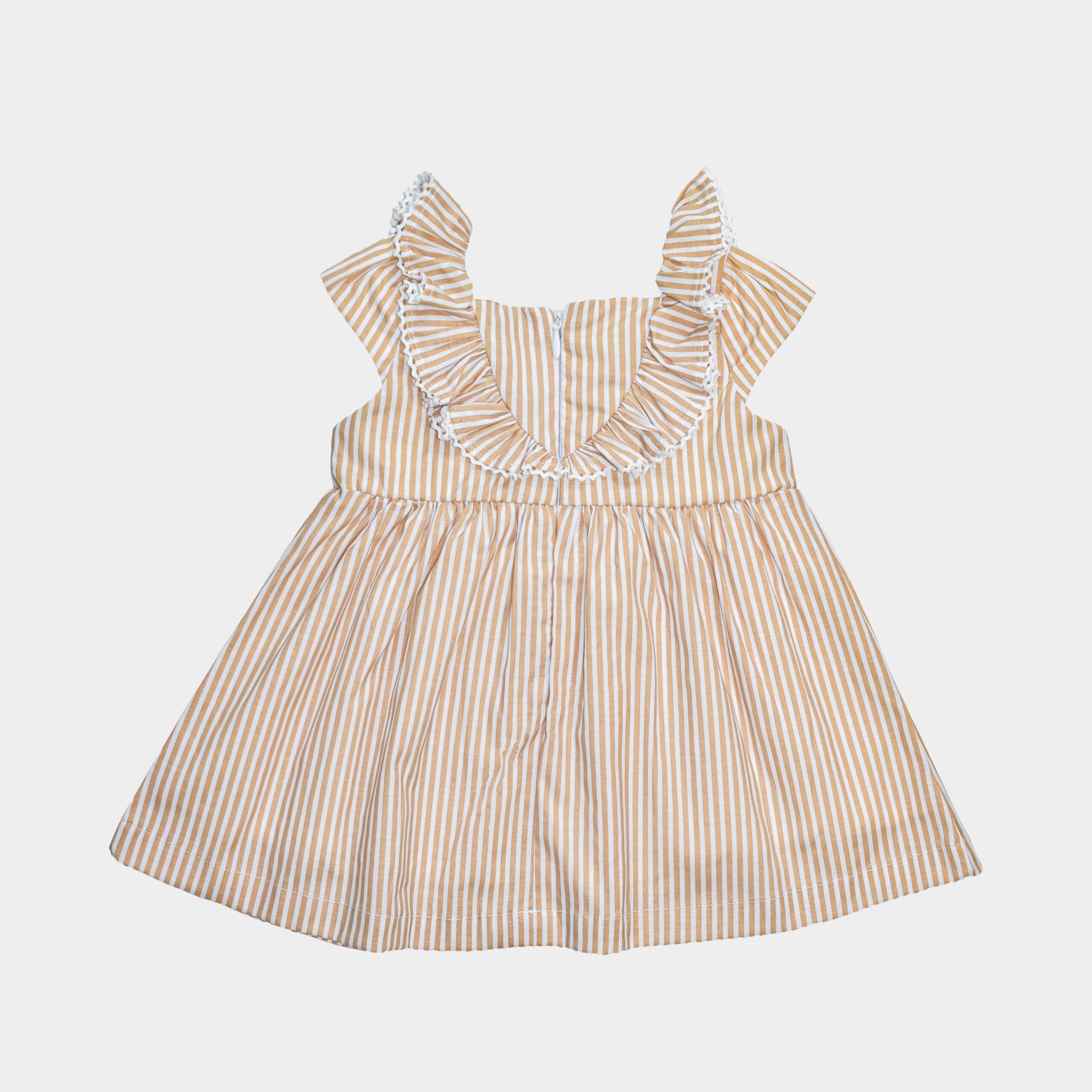 PF Vestido Listado Beige Melanie