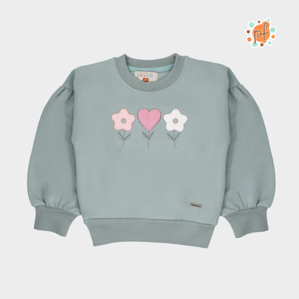 Conjunto French Terry Verde Cemento Azalea - Image 2
