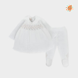PF Vestido Tejido Blanco Pamela