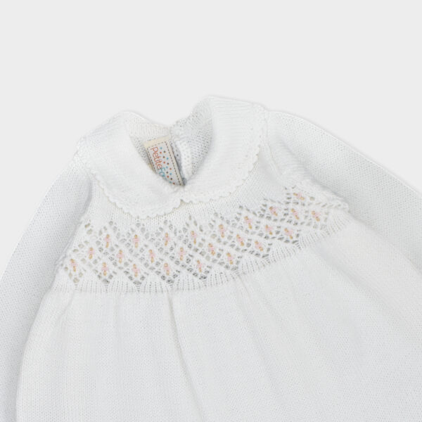 PF Vestido Tejido Blanco Pamela - Image 3