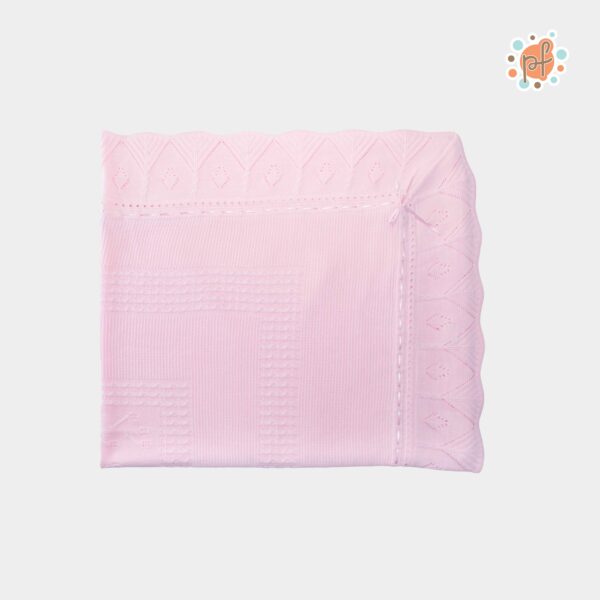 PF Colcha Hilo Rosado Trenzas 