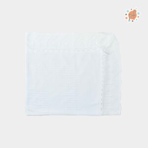 PF Colcha Hilo Blanco Trenzas