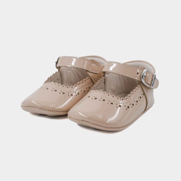 Zapato Badana Beige Charol H-685 - Image 2