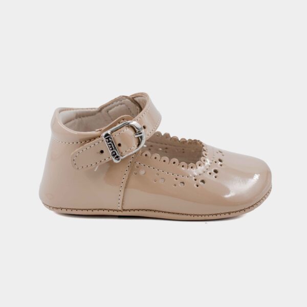 Zapato Badana Beige Charol H-685