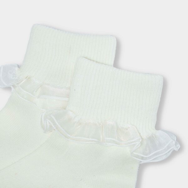 Media Doble Blonda Crema/Blanco - Image 2