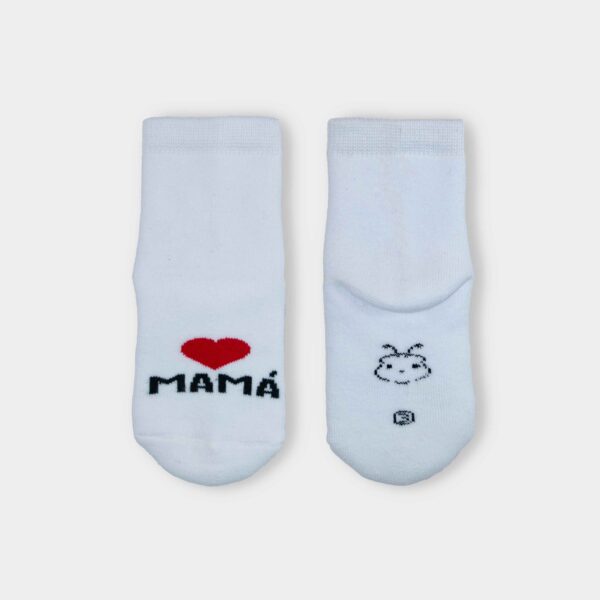 Media Felpa Blanco I Love Mama