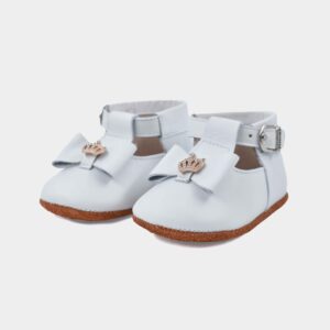 zapato badana blanco para bebe niña