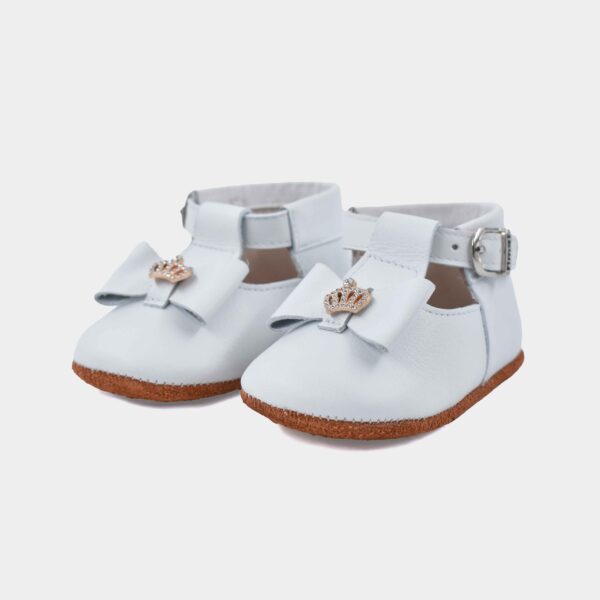 zapato badana blanco para bebe niña