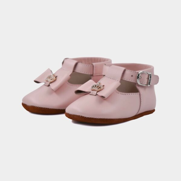 zapato mocs de cuero badana para beba