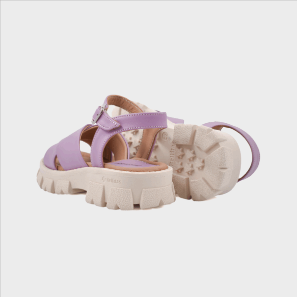 sandalia lila para niña