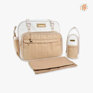 BOLSO PAÑALERA BEIGE ESPIGA