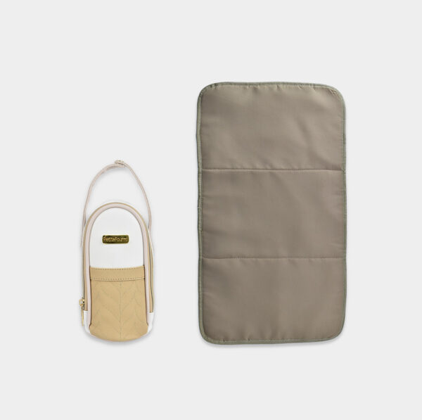 BOLSO PAÑALERA ESPIGA BEIGE