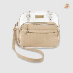 BOLSO PAÑALERA ESPIGA BEIGE