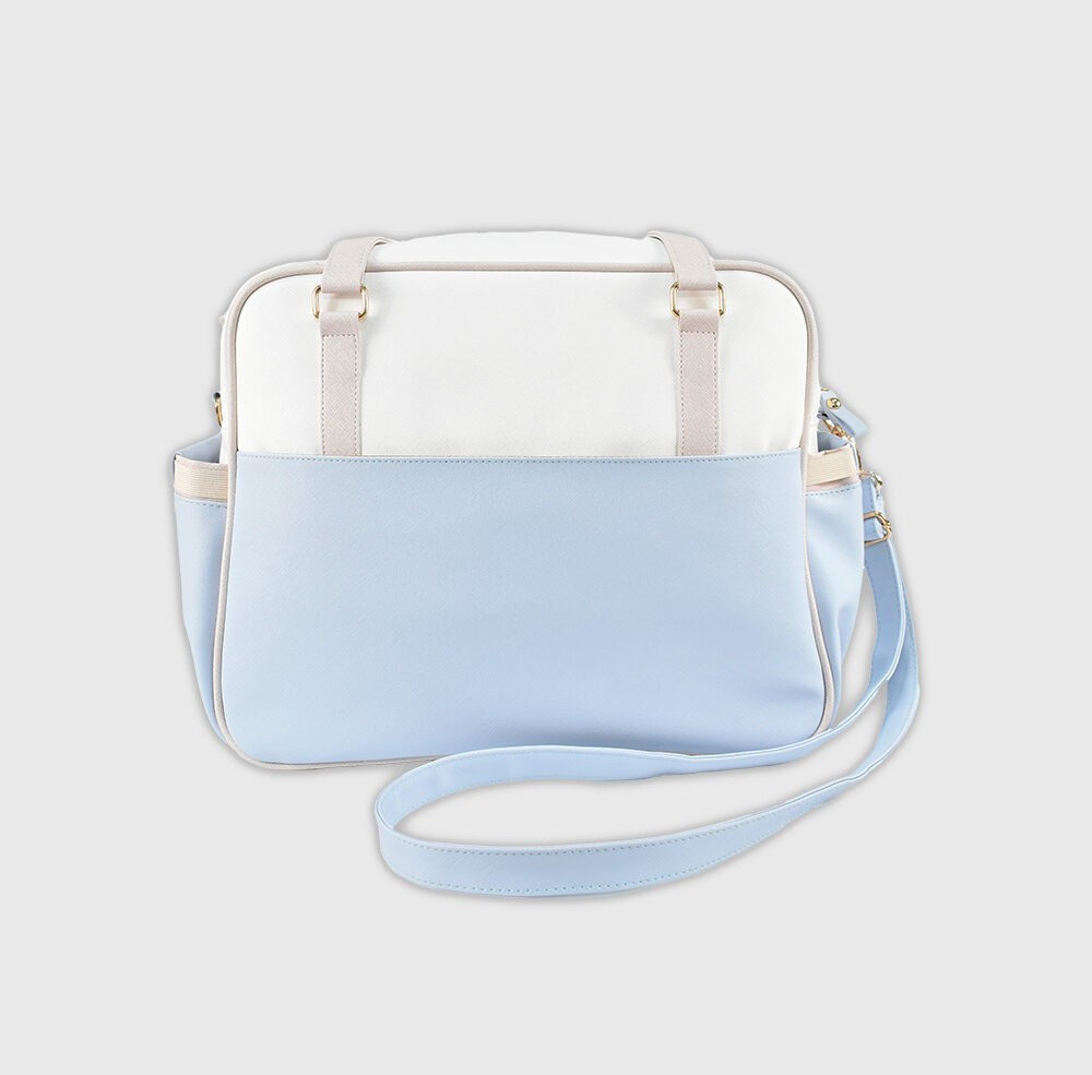 BOLSO PAÑALERA CELESTE ESPIGA