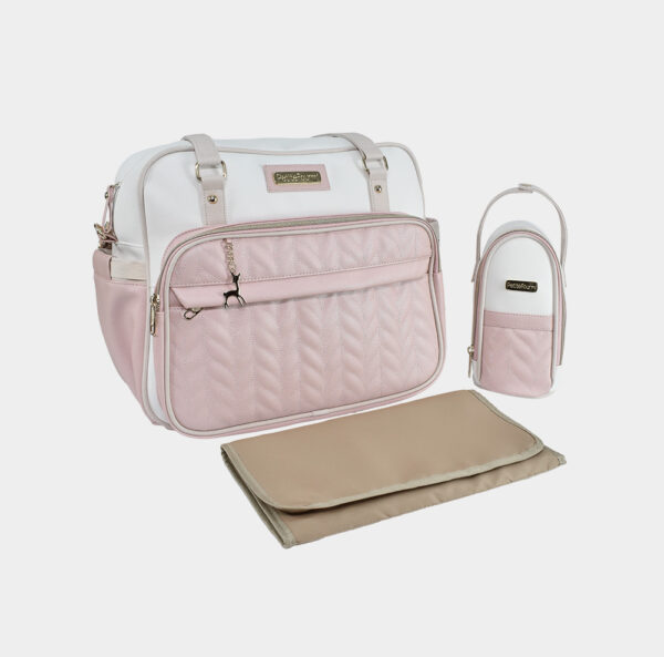 BOLSO PAÑALERA ROSADO ESPIGA