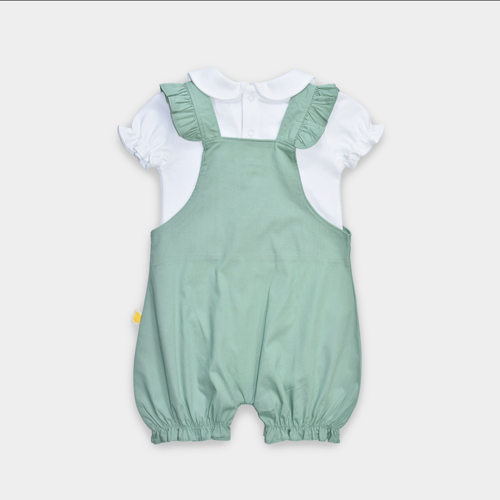 CONJUNTO OVEROL VERDE AILANI BABY - Image 2