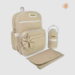 MOCHILA PANALERA CREMA LAZITO BEIGE