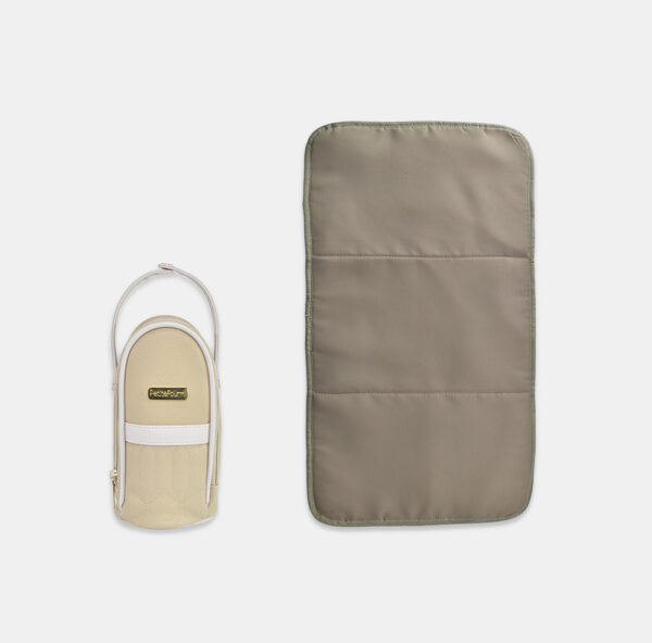 MOCHILA PAÑALERA LAZITO BEIGE ROSADO