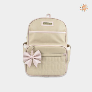 MOCHILA PAÑALERA LAZITO BEIGE ROSADO