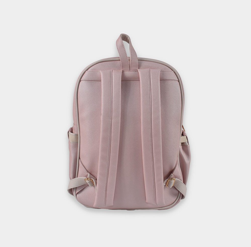 MOCHILA PAÑALERA ROSADO LAZITO