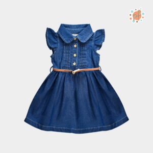 VESTIDO DENIM STONE WASH CON CINTURON